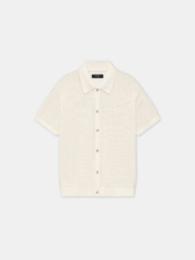 AMIRI CROCHET MESH SHIRT