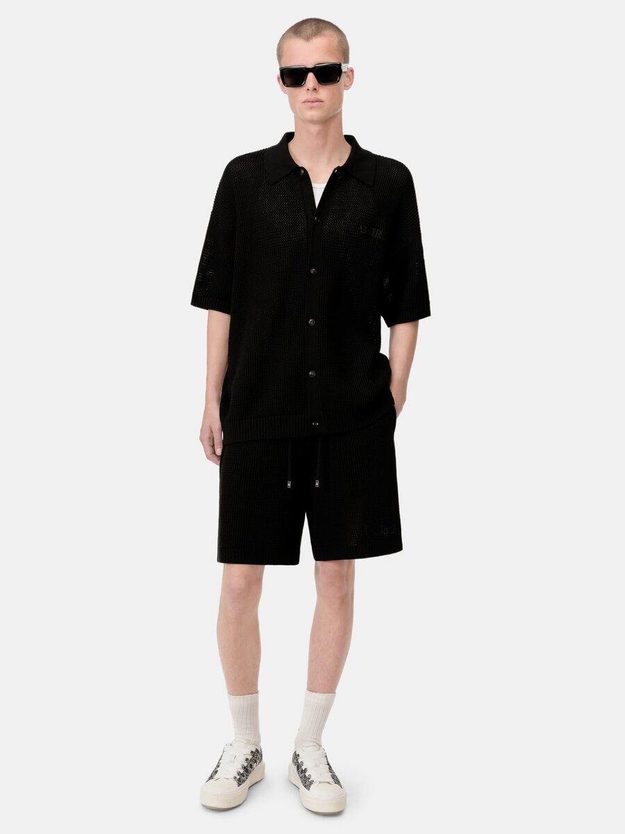 AMIRI CROCHET MESH SHORT