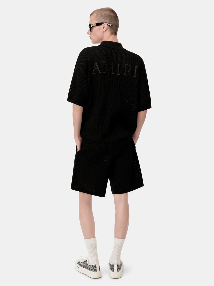 AMIRI CROCHET MESH SHORT