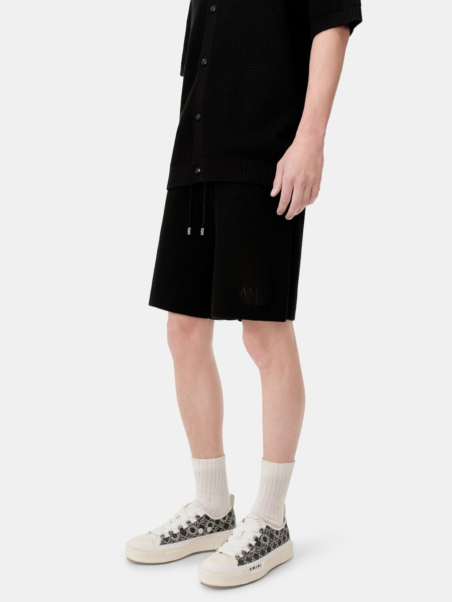 AMIRI CROCHET MESH SHORT