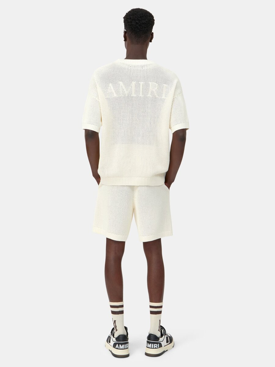 AMIRI CROCHET MESH TSHIRT