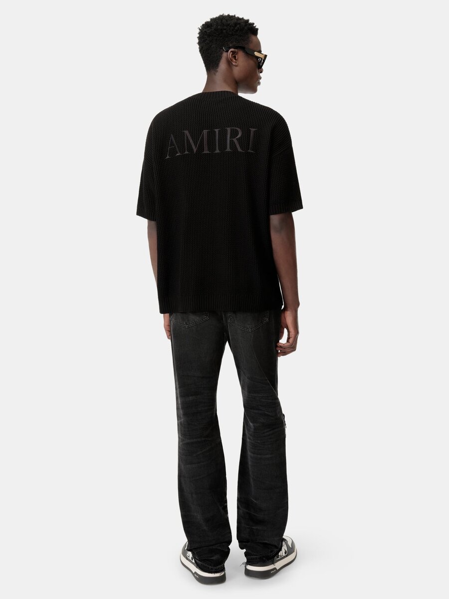 AMIRI CROCHET MESH TSHIRT