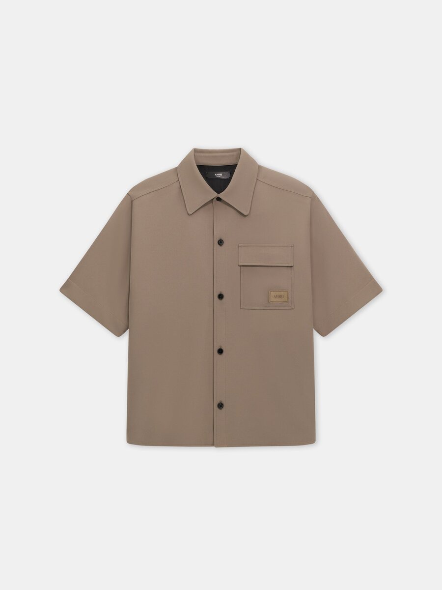 AMIRI PATCH CADY SHORT SLEEVE POCKET SHIRT