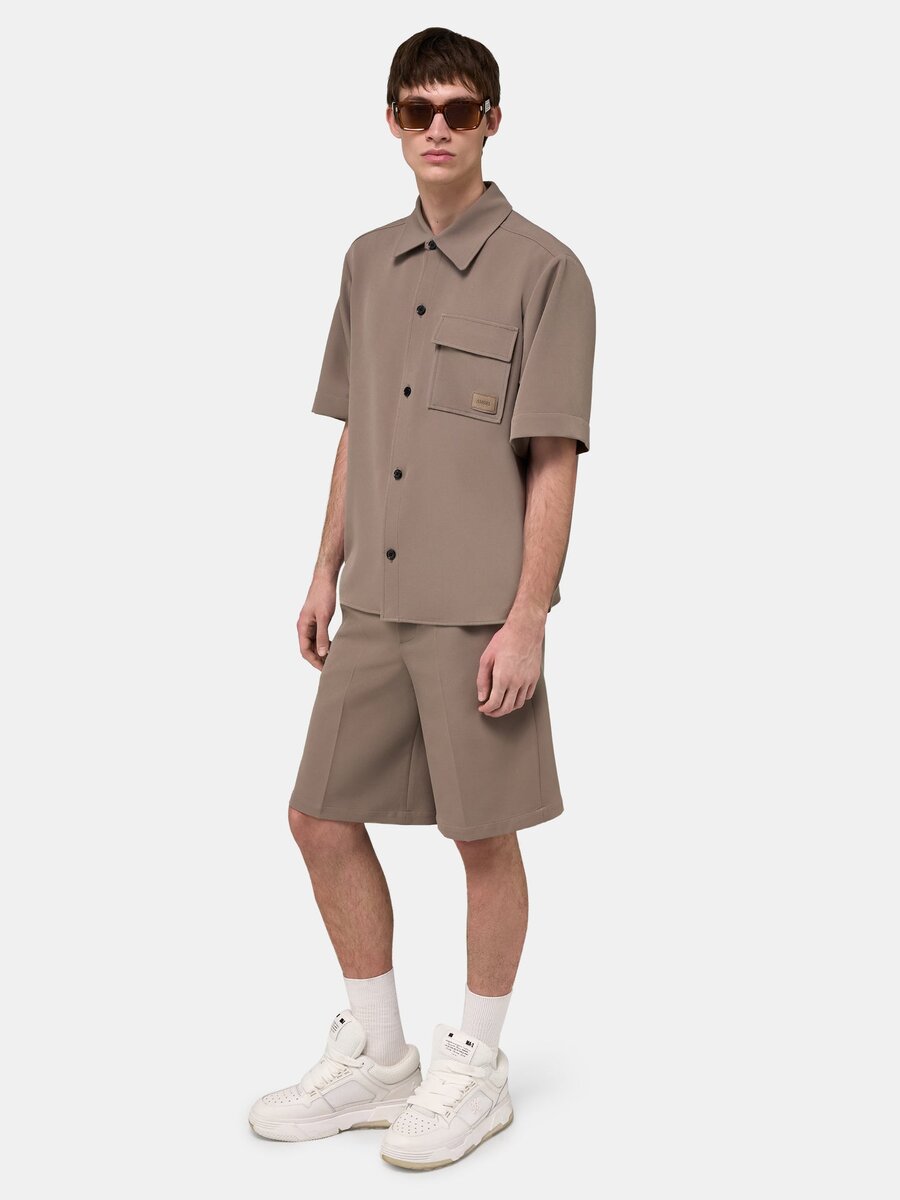 AMIRI PATCH CADY SHORT SLEEVE POCKET SHIRT