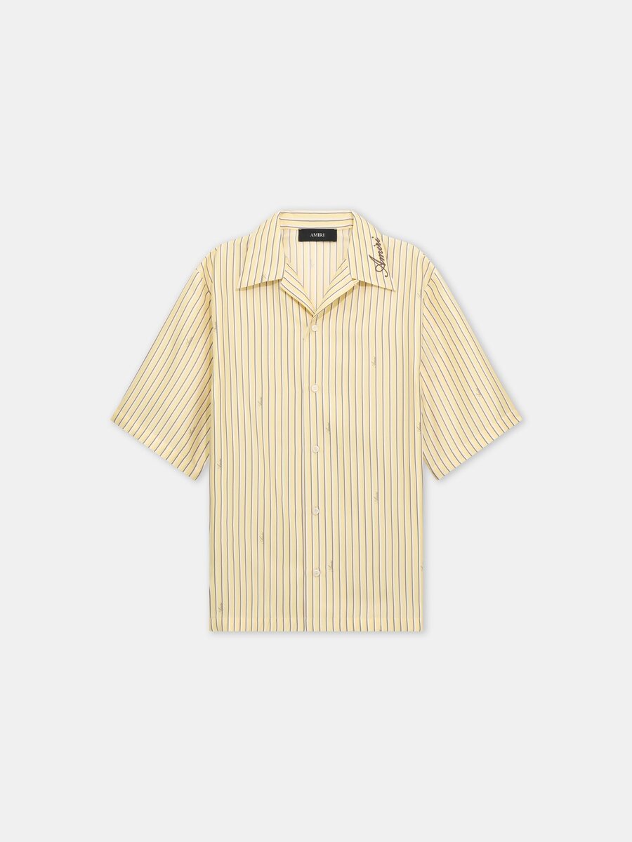 AMIRI SCRIPT BOWLING SHIRT