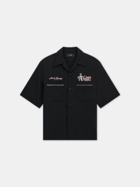 AMIRI STUDIO CREPE CAMP SHIRT