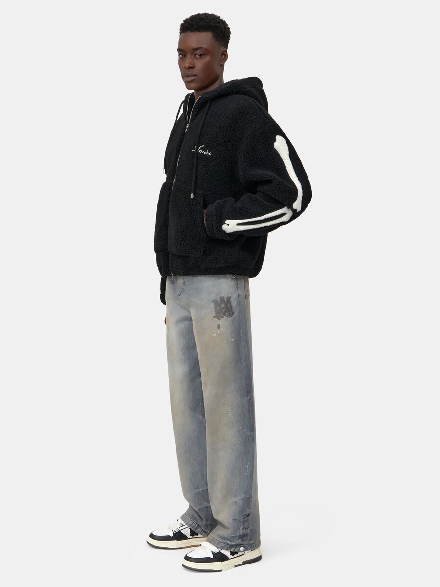 BONES FLEECE ZIP HOODIE
