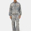 CAMO JACQUARD BAGGY CARGO JEAN