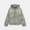 CAMO JACQUARD DENIM ZIP HOODIE