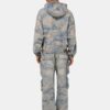 CAMO JACQUARD DENIM ZIP HOODIE