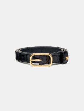 CROC EMBOSSED 2CM BELT