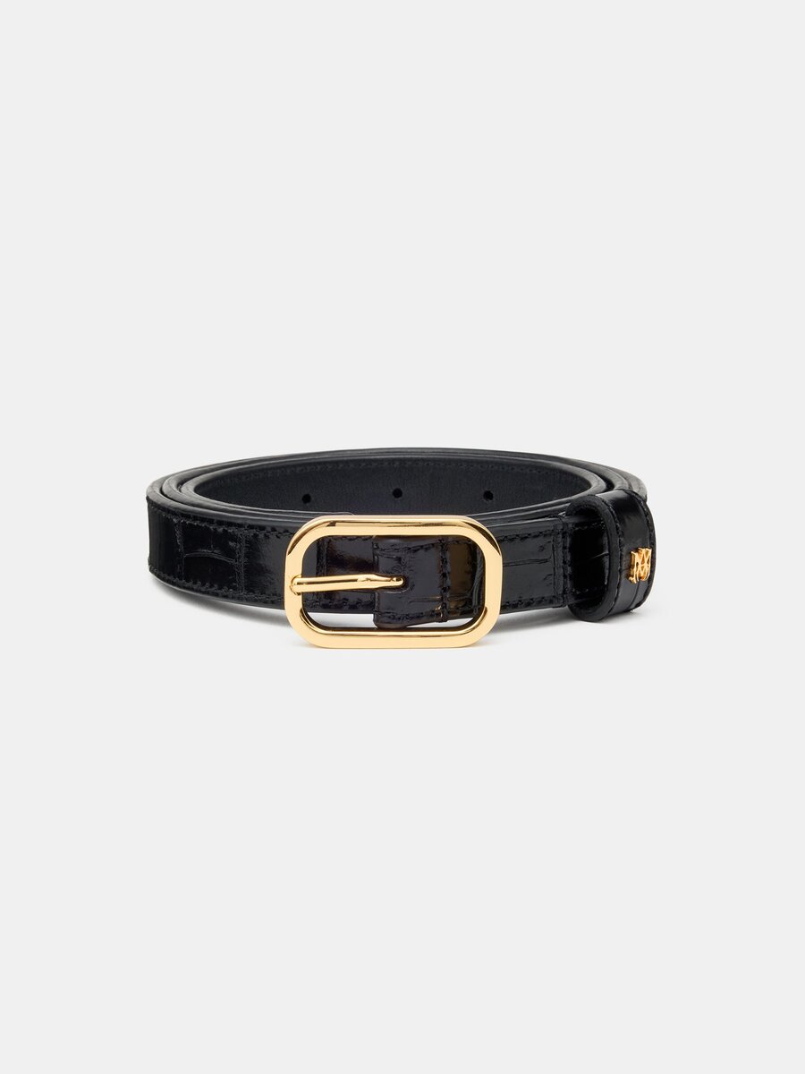 CROC EMBOSSED 2CM BELT
