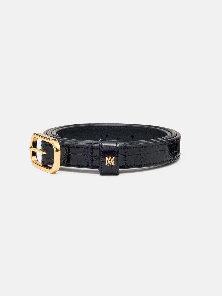 CROC EMBOSSED 2CM BELT