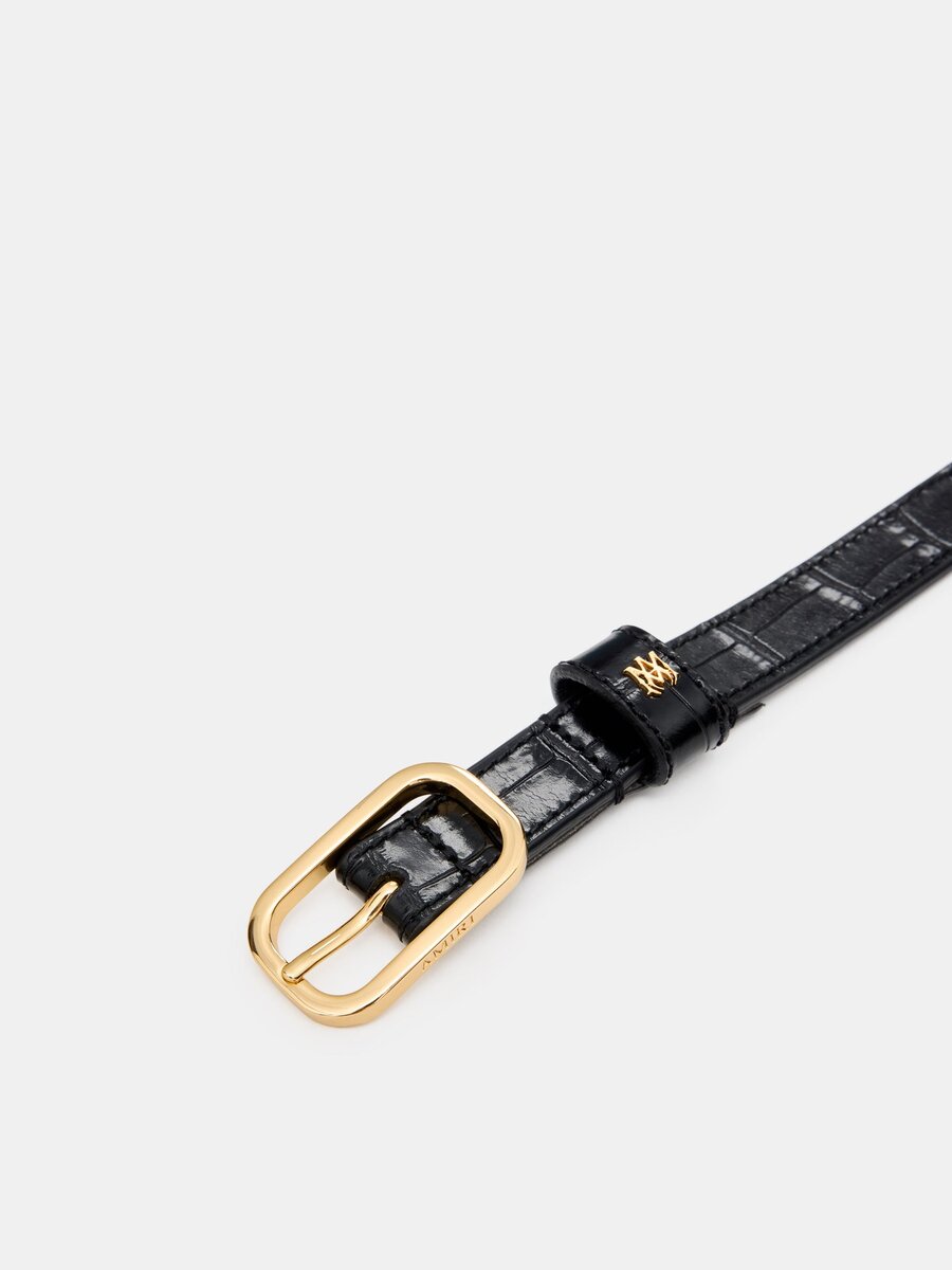 CROC EMBOSSED 2CM BELT