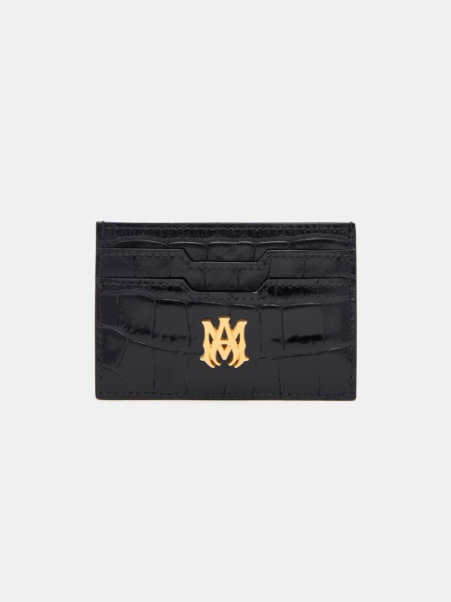 CROC EMBOSSED CARD HOLDER