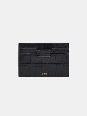 CROC EMBOSSED CARD HOLDER