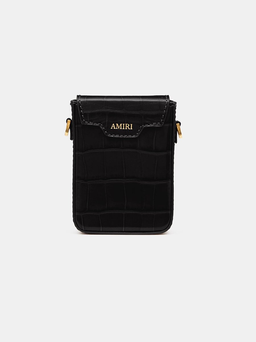 CROC EMBOSSED CIGARETTE CASE