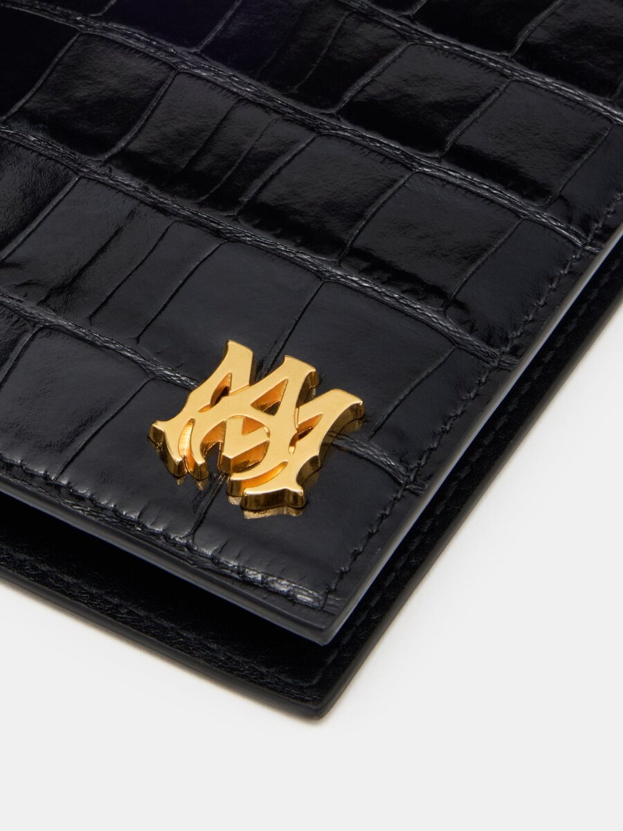 CROC EMBOSSED PASSPORT HOLDER