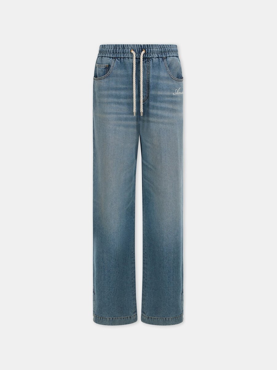 DRAWSTRING BAGGY JEAN
