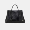 EMBOSSED CROC HONEY 50 TOTE