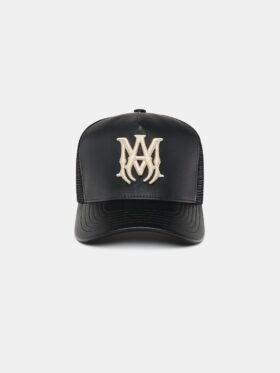 LEATHER MA TRUCKER HAT