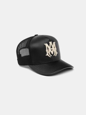 LEATHER MA TRUCKER HAT