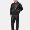 LEATHER TRACK PANT