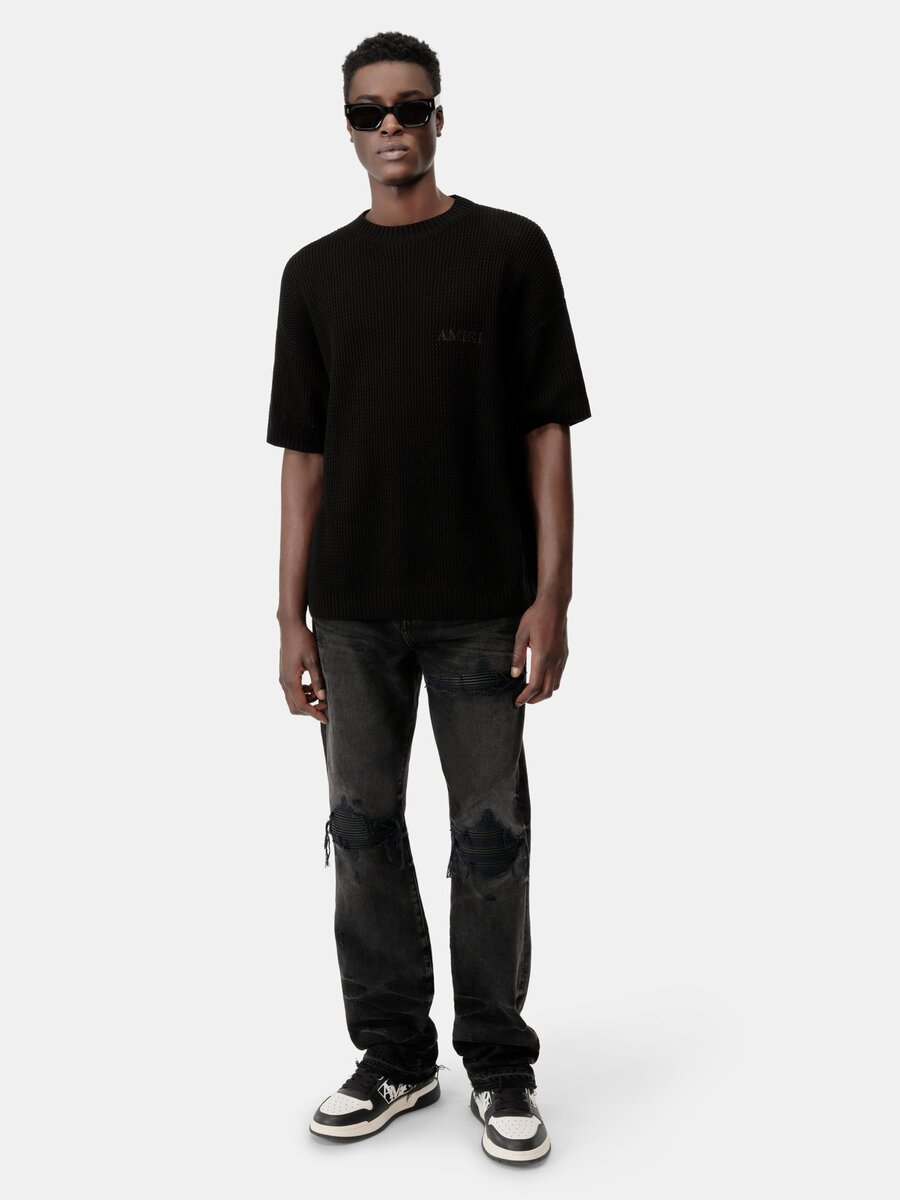 LEATHER STRAIGHT MX1 JEAN