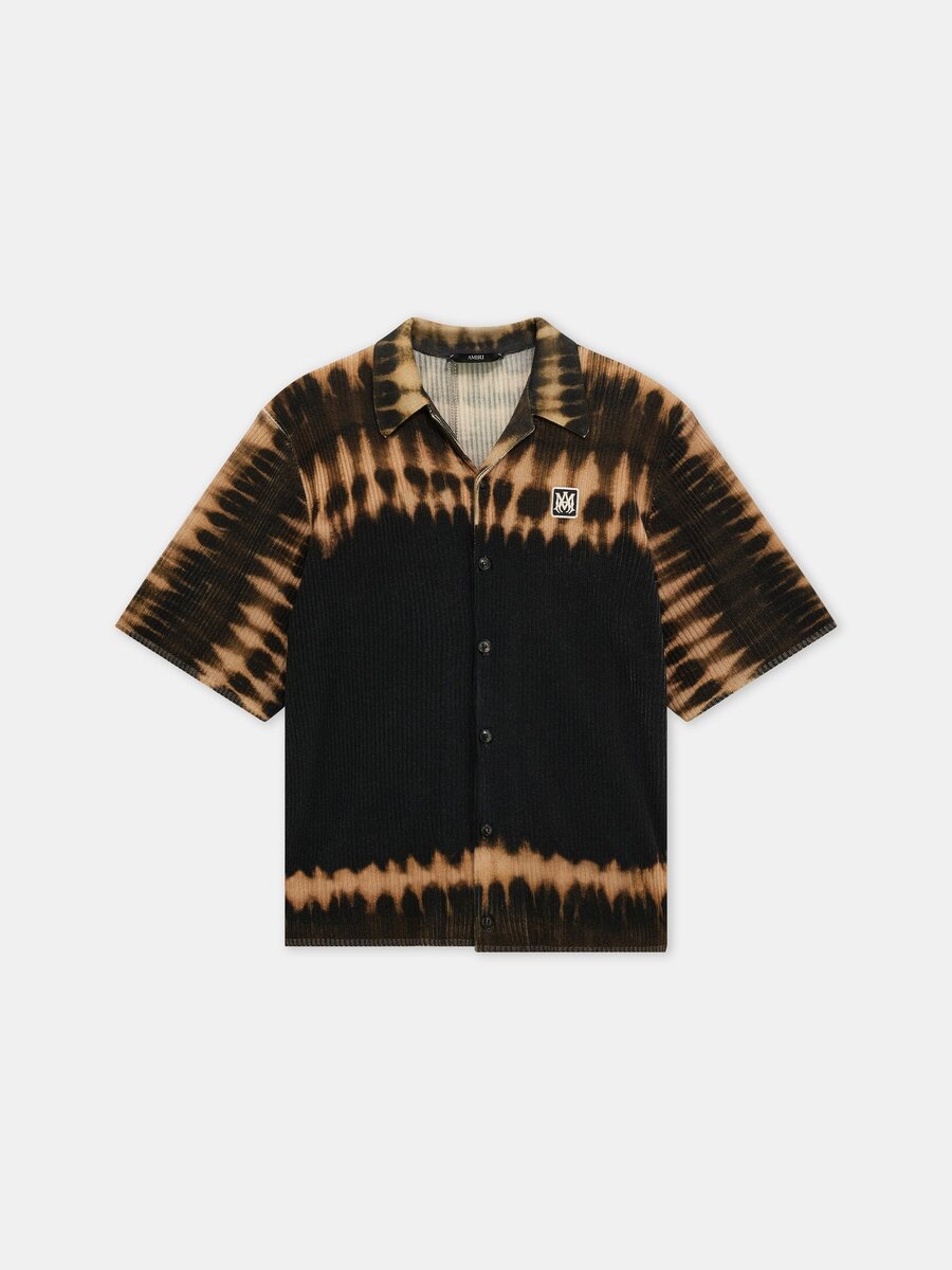MA PATCH TIE DYE KNIT SHIRT
