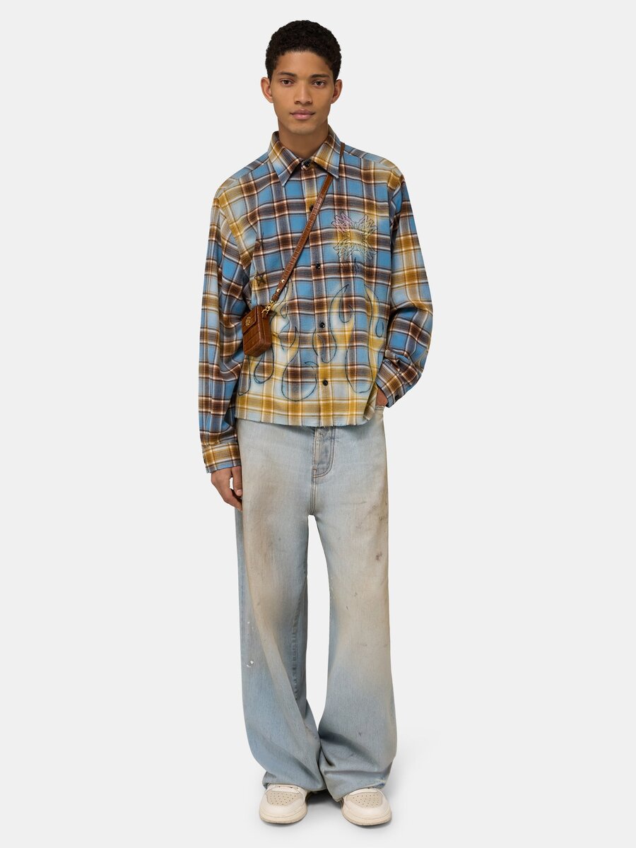 MA QUAD BLEACHED FLANNEL