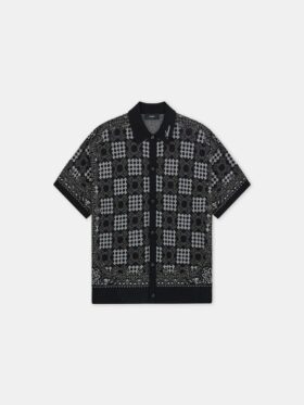 MA QUAD CHECK MESH KNIT SHIRT
