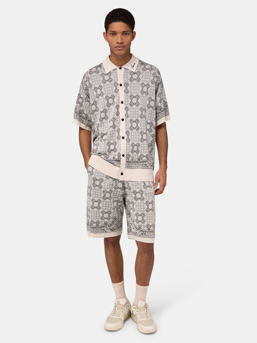 MA QUAD CHECK MESH KNIT SHORT