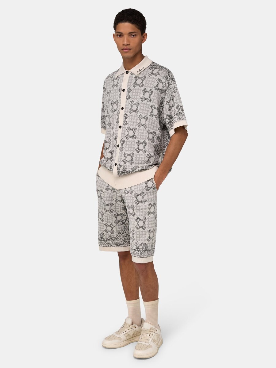 MA QUAD CHECK MESH KNIT SHORT