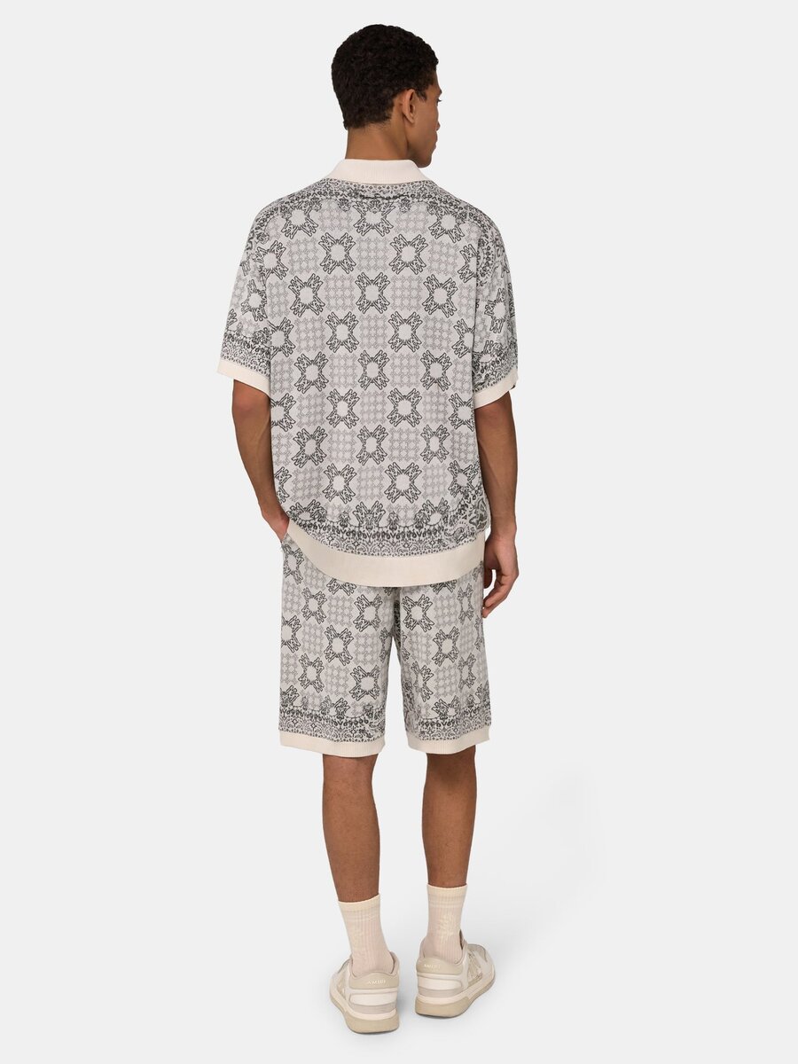 MA QUAD CHECK MESH KNIT SHIRT