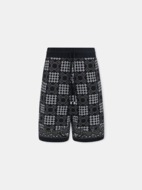 MA QUAD CHECK MESH KNIT SHORT