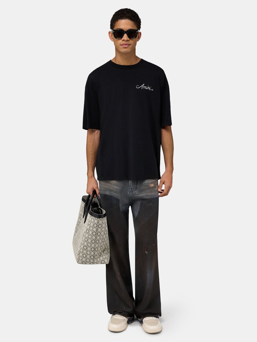 MA QUAD CHECKERBOARD OVERSIZED TEE