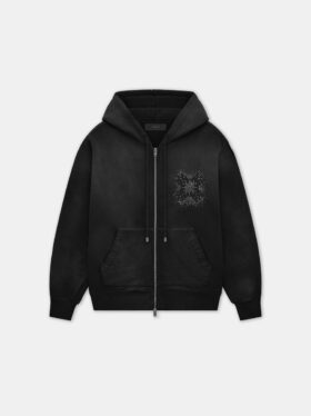 MA QUAD CRYSTAL ZIP HOODIE