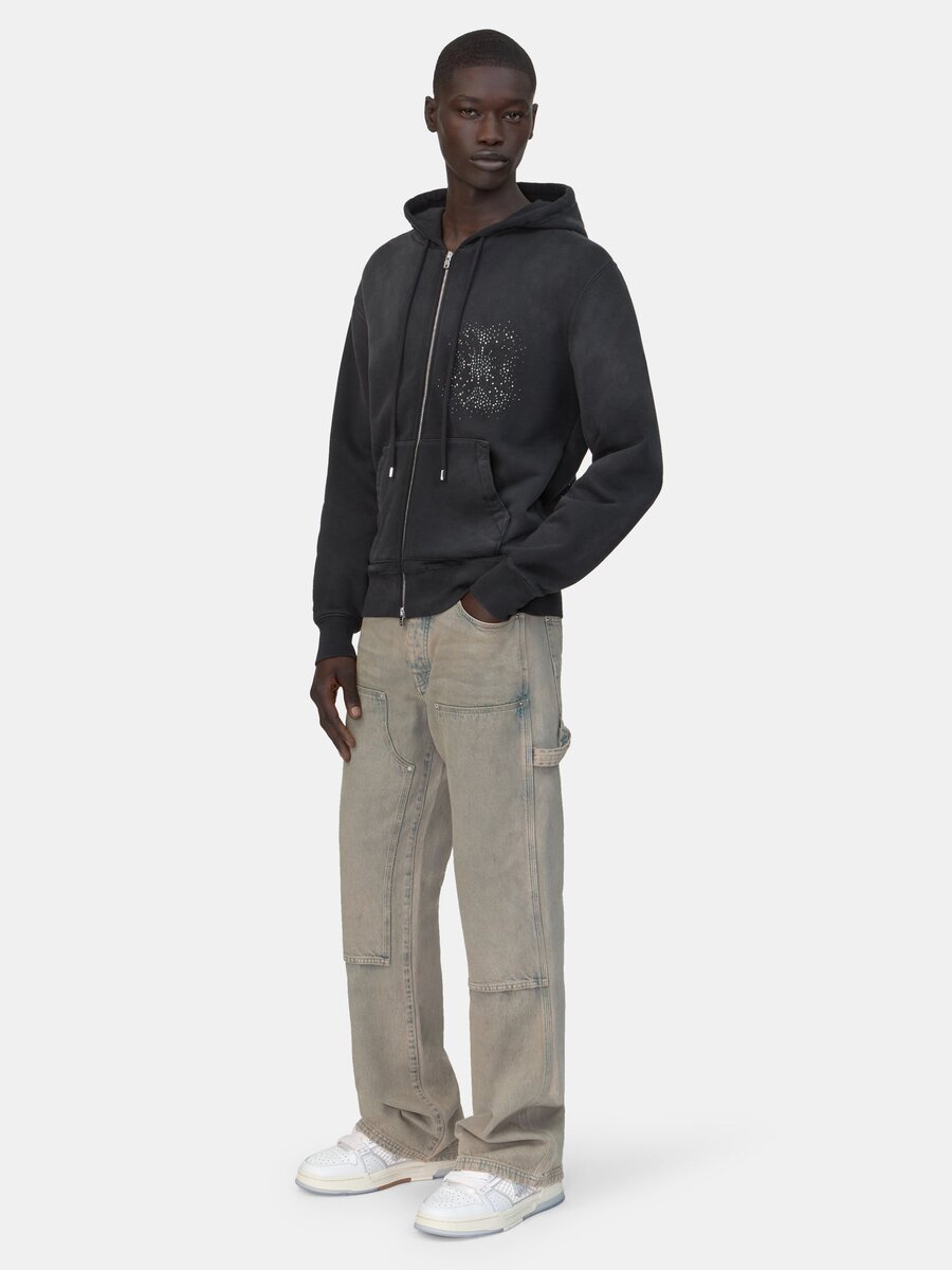 MA QUAD CRYSTAL ZIP HOODIE