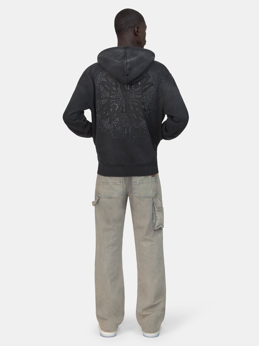 MA QUAD CRYSTAL ZIP HOODIE