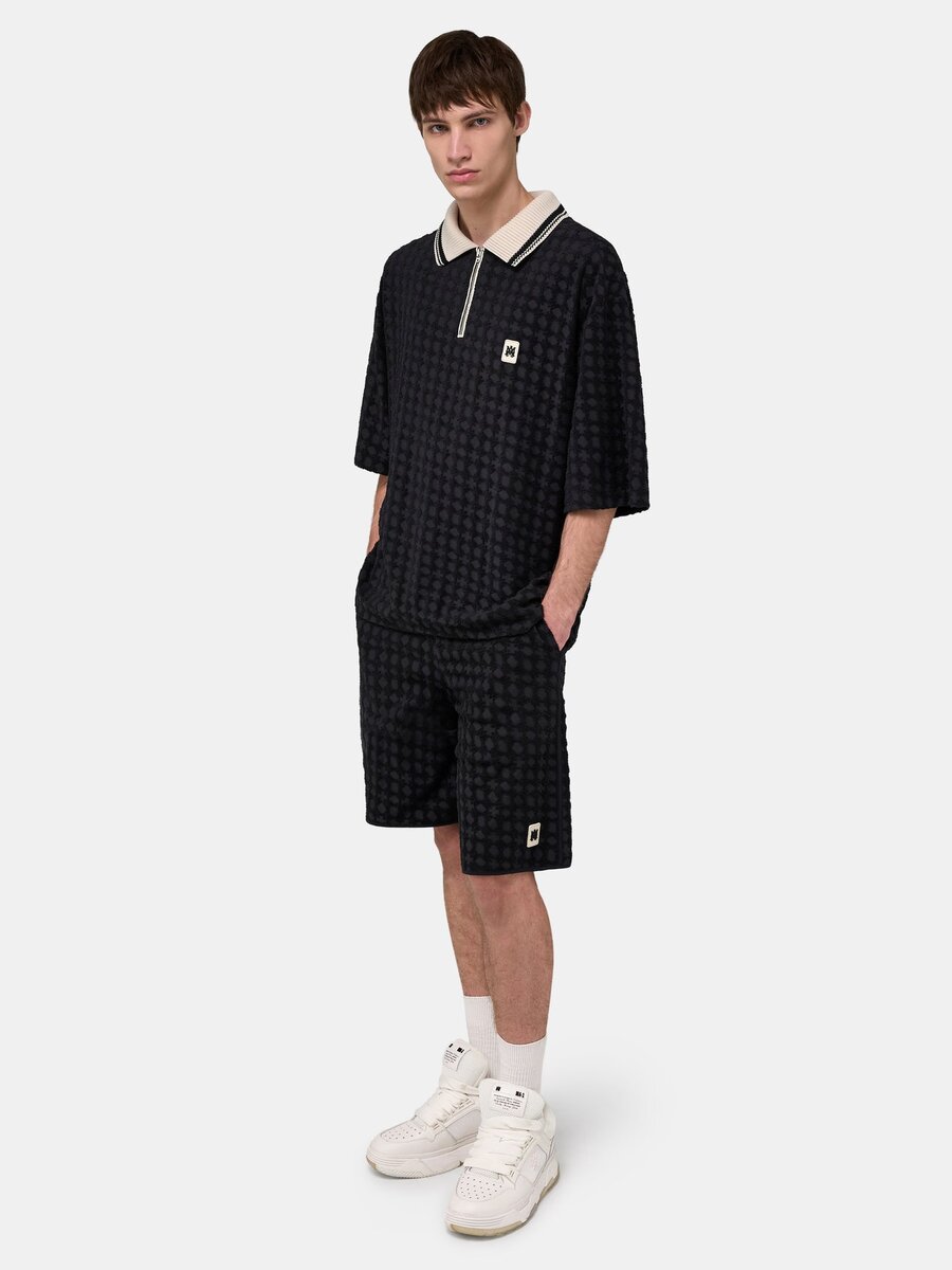 MA QUAD ZIP TOWELING POLO