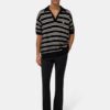 MA STRIPE KNIT SS POLO