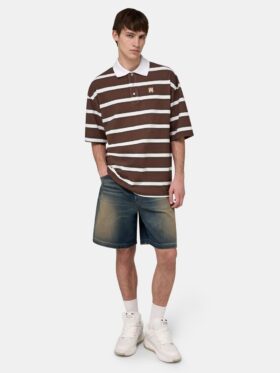 MA STRIPED OVERSIZED POLO