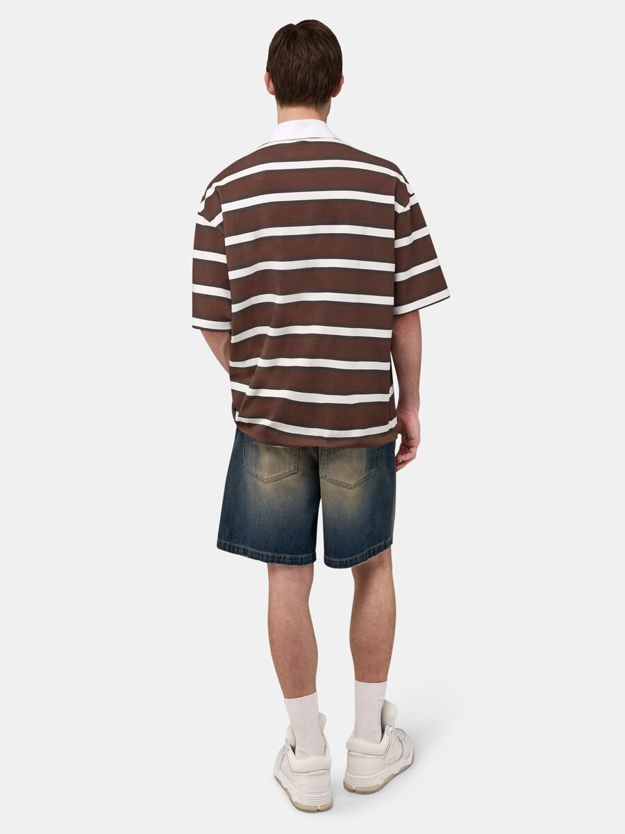 MA STRIPED OVERSIZED POLO