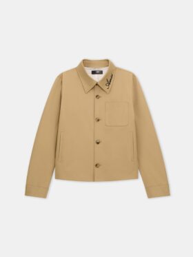 SCRIPT COLLAR SHIRT JACKET