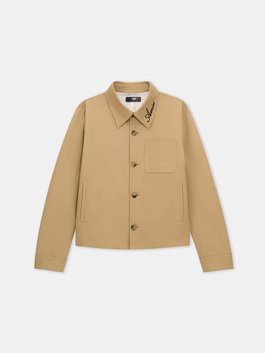 SCRIPT COLLAR SHIRT JACKET