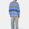 STRIPED OVERSIZED LONG SLEEVE POLO
