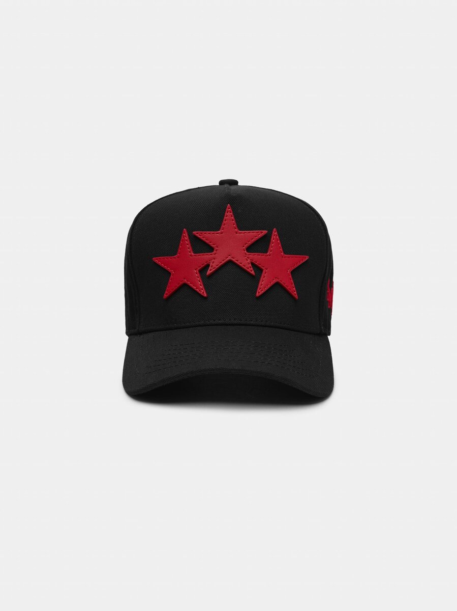 THREE STAR STAGGERED AMIRI FULL CANVAS HAT