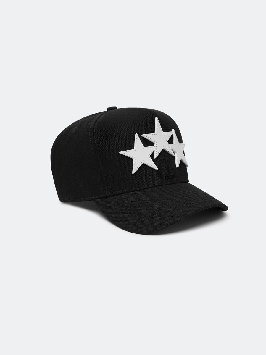 THREE STAR STAGGERED AMIRI FULL CANVAS HAT