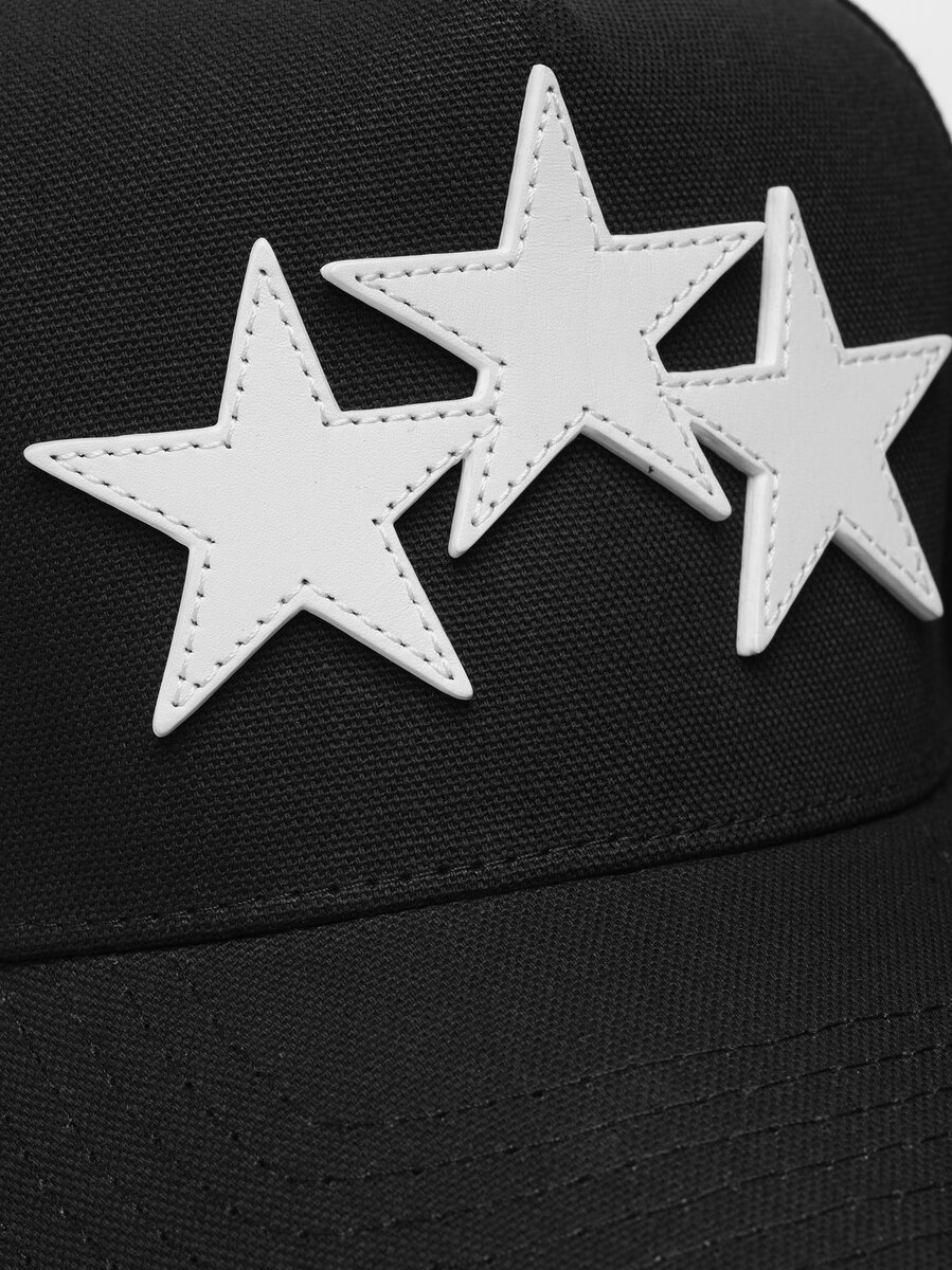 THREE STAR STAGGERED AMIRI FULL CANVAS HAT