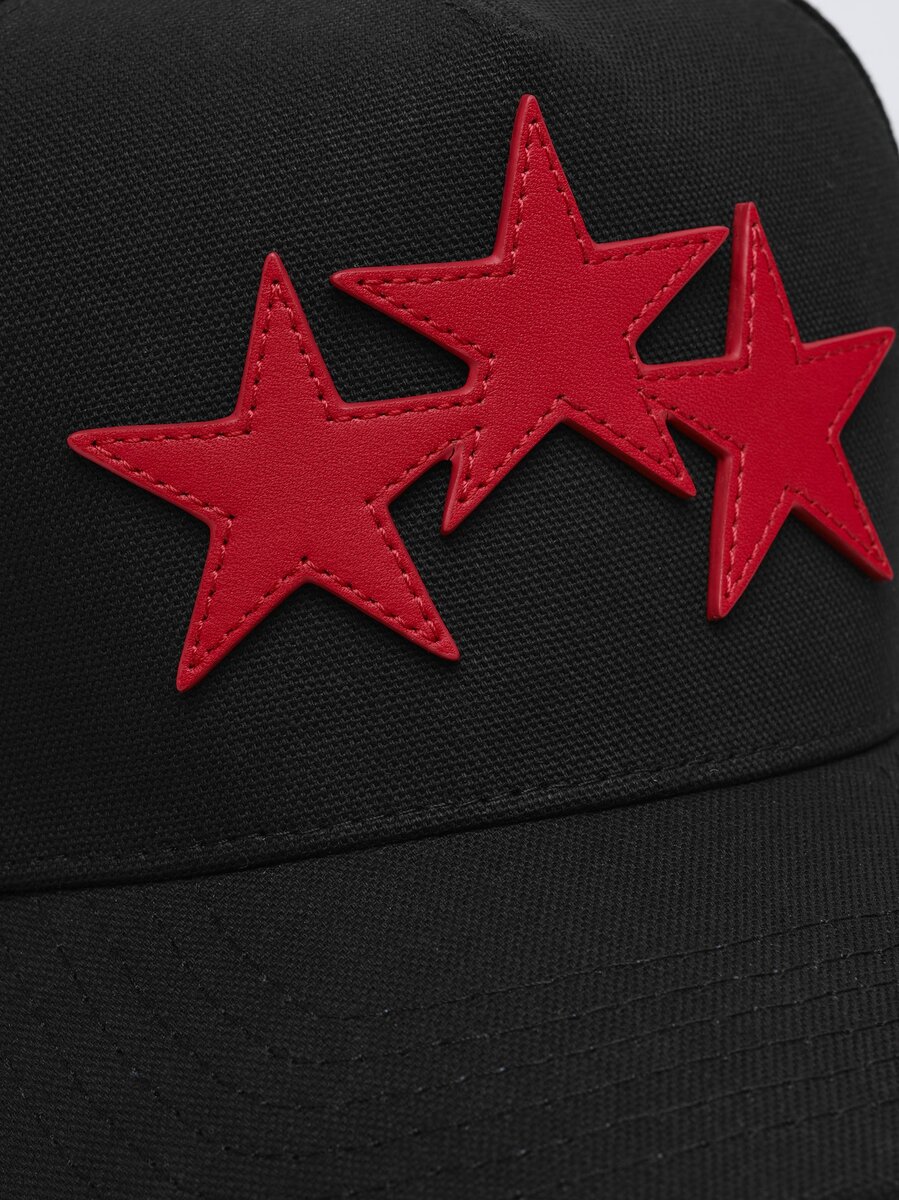 THREE STAR STAGGERED AMIRI FULL CANVAS HAT